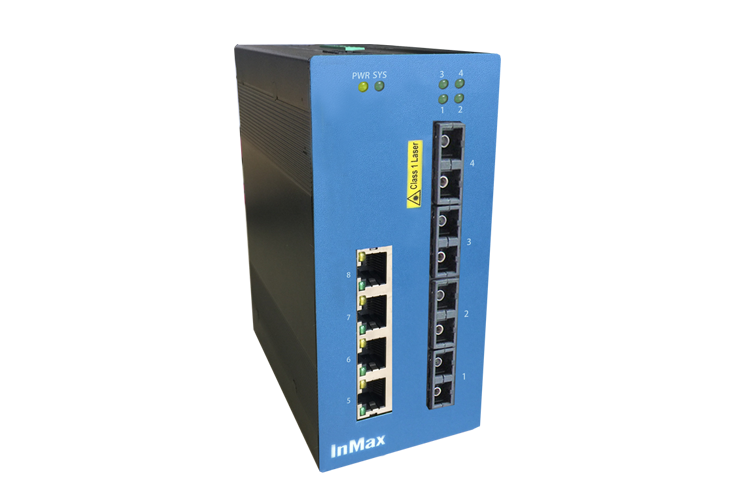 i608B 4+4 Managed Industrial Ethernet Switches